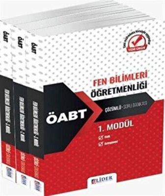 Lider Yayınları 2022 ÖABT Fen Bilimleri Öğretmenliği Soru Bankası Modüler Set - 1
