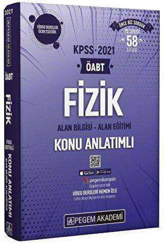 Pegem Akademi Yayıncılık 2021 KPSS ÖABT Fizik Video Destekli Konu Anlatımlı - Pegem Akademi Yayıncılık