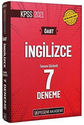 Pegem Akademi Yayıncılık 2021 KPSS ÖABT İngilizce Tamamı Çözümlü 7 Deneme - 1