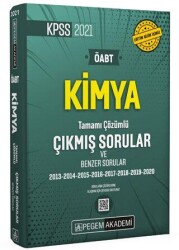 Pegem Akademi Yayıncılık 2021 KPSS ÖABT Kimya Tamamı Çözümlü Çıkmış Sorular ve Benzer Sorular - Pegem Akademi Yayıncılık
