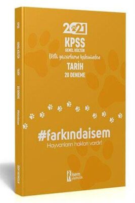 İSEM Yayıncılık İsem 2021 Farkında İsem KPSS Genel Kültür Tarih 20 Deneme - 1