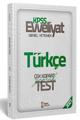 İSEM Yayıncılık 2021 Evveliyat KPSS Türkçe Çek Kopart Yaprak Test - 1