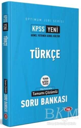 Data Yayınları KPSS Türkçe Tamamı Çözümlü Optimum Jüri Soru Bankası
