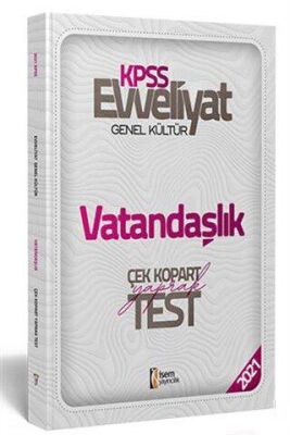 İSEM Yayıncılık 2021 Evveliyat KPSS Vatandaşlık Çek Kopart Yaprak Test - 1