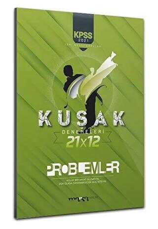 Marka Yayınları 2021 KPSS Yeni Nesil Kolaydan Zora 21x12 Problemler Kuşak Deneme - Marka Yayınları