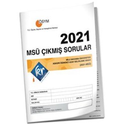 2021 MSÜ Çıkmış Sorular Tıpkı Basım Kitapçığı - KR Akademi Yayınları