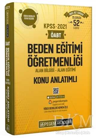 Pegem Akademi Yayıncılık 2021 KPSS ÖABT Beden Eğitimi Öğretmenliği Konu Anlatımlı - Pegem Akademi Yayıncılık