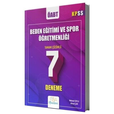 ÖABT Beden Eğitimi ve Spor Öğretmenliği 7 Deneme Çözümlü - 1