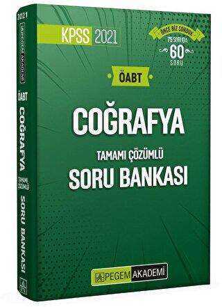 Pegem Akademi Yayıncılık 2021 KPSS ÖABT Coğrafya Tamamı Çözümlü Soru Bankası