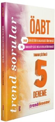 Trenddeneme 2021 ÖABT Din Kültürü ve Ahlak Bilgisi Tamamı Çözümlü 5 Trend Deneme - 1