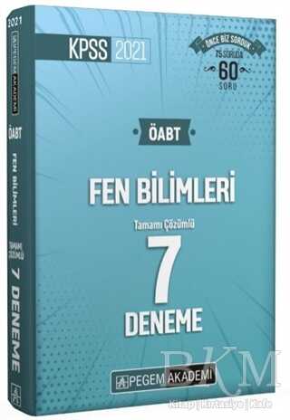Pegem Akademi Yayıncılık 2021 ÖABT Fen Bilimleri Tamamı Çözümlü 7 Deneme - Pegem Akademi Yayıncılık
