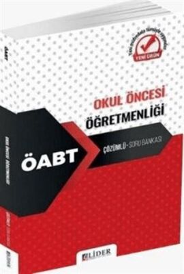 Lider Yayınları 2022 ÖABT Okul Öncesi Öğretmenliği Soru Bankası Çözümlü - 1