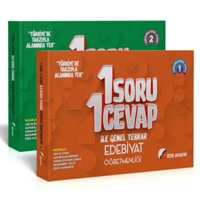 ÖABT Türk Dili ve Edebiyatı Öğretmenliği 1 Soru 1 Cevap ile Genel Tekrar Seti - 1