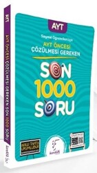 Karekök Yayıncılık Sayısal Öğrencileri İçin AYT Öncesi Çözülmesi Gereken Son 1000 Soru - Karekök Yayıncılık