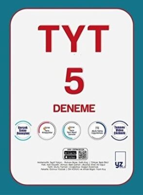 YZ YKS TYT 5 Deneme Sınavı Video Çözümlü - 1