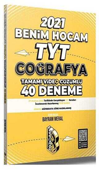 Benim Hocam Yayınları TYT Coğrafya Tamamı Video Çözümlü 40 Deneme Sınavı