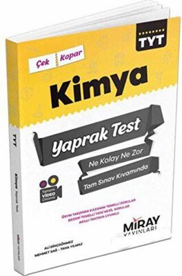 Miray Yayınları TYT Kimya Yaprak Test - 1