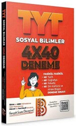TYT Sosyal Bilimler 4x40 Fasikül Denemeler - Benim Hocam Yayınları