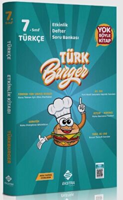 Ekstra Yayıncılık 2022 7. Sınıf Türkburger Türkçe Etkinlik Defter Soru Bankası - 1