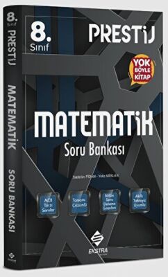 Ekstra Yayıncılık 2022 8. Sınıf Prestij Matematik Soru Bankası - 1