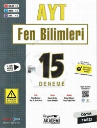 AYT Fen Bilimleri 15 Deneme - Üçgen Yayıncılık