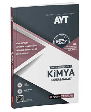 AYT Kimya Soru Bankası - Pegem Akademi Yayıncılık