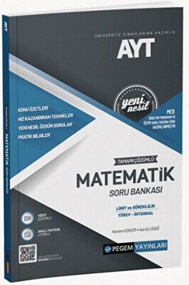 AYT Tamamı Çözümlü Matematik Soru Bankası - 1