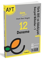 YKS AYT Türk Dili ve Edebiyatı Sosyal Bilimler-1 12 Deneme - Endemik Yayınları