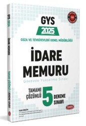 2025 Ceza ve Tevkifevleri İdare Memuru GYS Tamamı Çözümlü 5 Deneme Sınavı - Data Yayınları