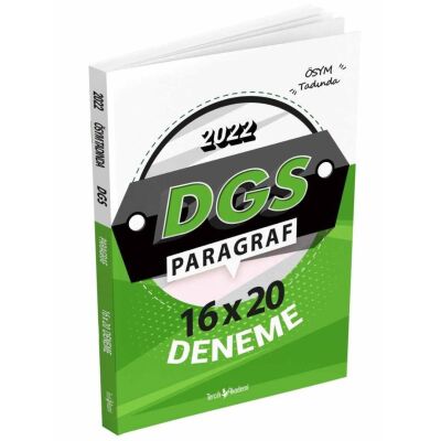 2022 DGS Paragraf Sözel Bölüm 16x20 Deneme - 1