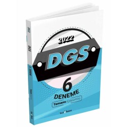 2022 DGS Tamamı Çözümlü 6 Deneme - Tercih Akademi Yayınları