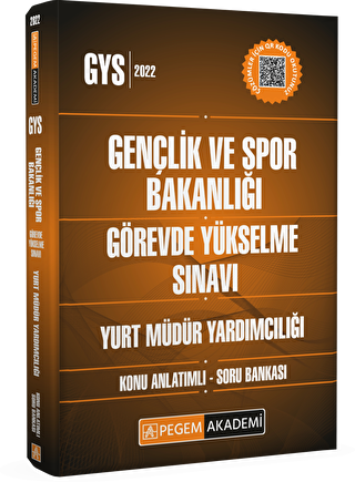 2022 Gençlik ve Spor Bakanlığı Görevde Yükselme Sınavı Yurt Müdür Yardımcılığı Konu Anlatımlı Soru Bankası - 1