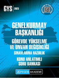 2023 Genelkurmay Başkanlığı Görevde Yükselme Konu Anlatımlı Soru Bankası - Pegem Akademi Yayıncılık
