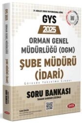Orman Genel Müdürlüğü Müdürü İdari GYS Soru Bankası - Karekod Çözümlü - Data Yayınları