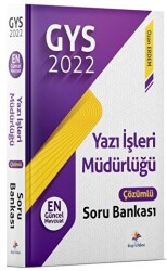 2022 GYS Yazı İşleri Müdürlüğü Çözümlü Soru Bankası - Dizgi Kitap