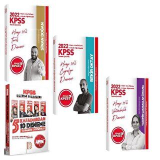 2022 Hangi KPSS Genel Kültür 45 Deneme Seti - Benim Hocam Eğitim Bilimleri 5 Kafalardan 10 Deneme 2` - 1