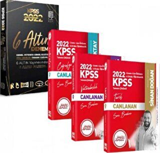 2022 Hangi KPSS Genel Kültür Soru Bankası + Benim Hocam GY GK 6 Altın Deneme Seti - 1