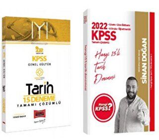 Hangi KPSS Yayınları 2022 Hangi KPSS Tarih 15 Deneme - Yargı IYI Tarih 15 Deneme 2`li Set - 1