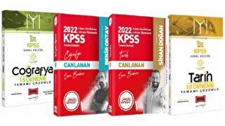 2022 Hangi KPSS Tarih Coğrafya Soru Bankası - Yargı Tarih 15 Coğrafya 15 IYI Deneme Muhteşem Set - 1