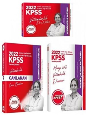 2022 Hangi KPSS Vatandaşlık Ders Notları + Soru + 15 Deneme 3`lü Set Yasemin Çakıraslan Özkanlı - 1