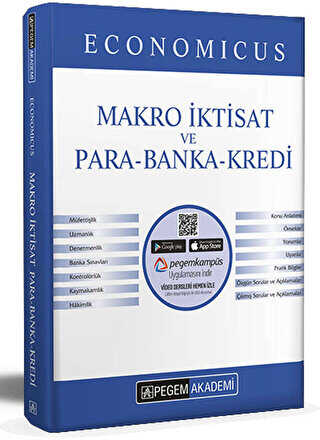 Pegem Akademi Yayıncılık 2022 KPSS A Grubu Economicus Makro İktisat ve Para-Banka-Kredi Konu Anlatımı