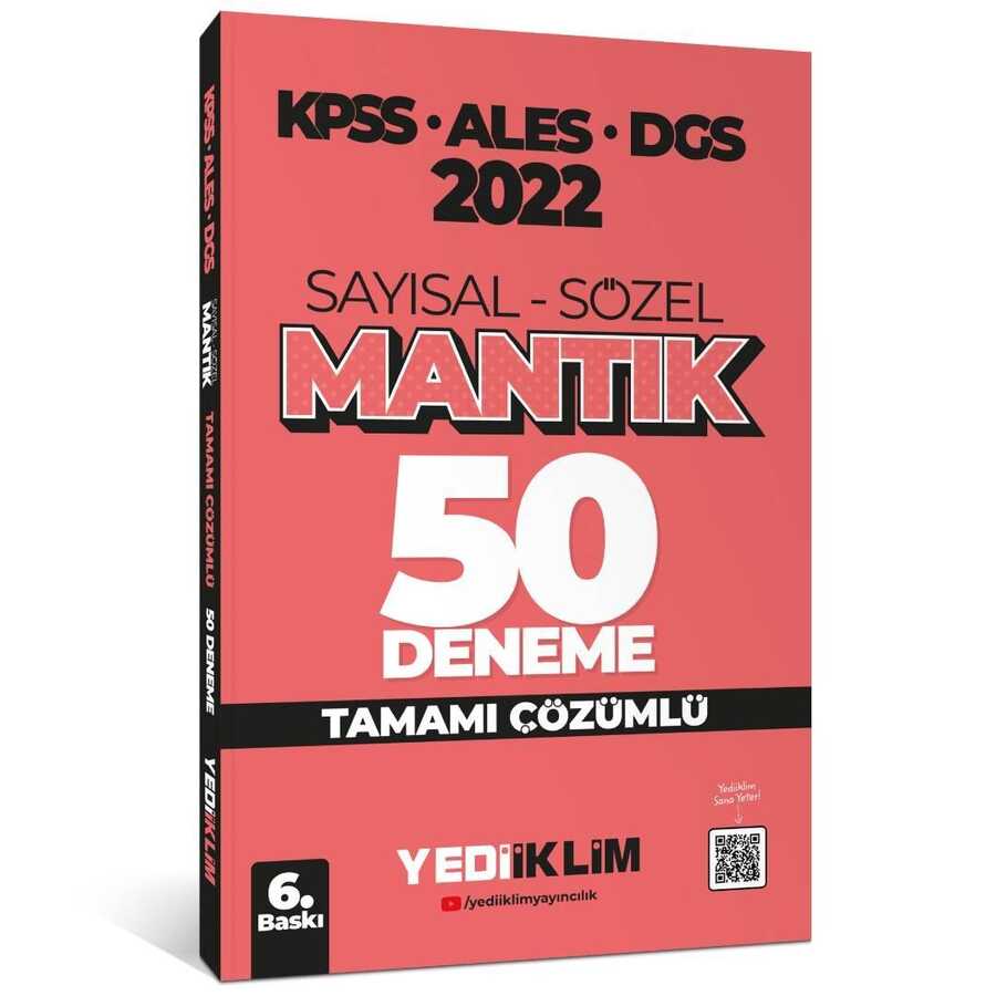 2022 KPSS ALES DGS Sayısal Sözel Mantık 50 Deneme Çözümlü