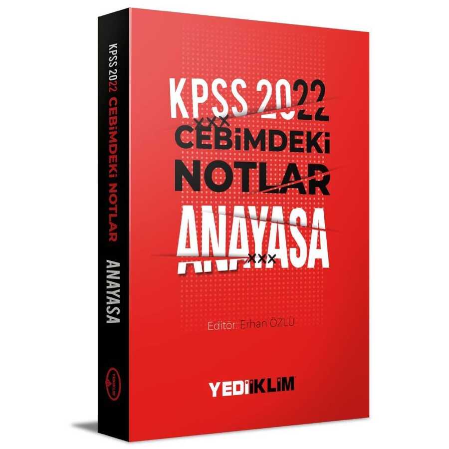 2022 KPSS Cebimdeki Notlar Anayasa Kitapçığı