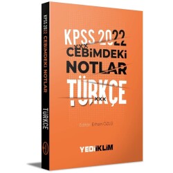 2022 KPSS Cebimdeki Notlar Türkçe Kitapçığı - Yediiklim Yayınları