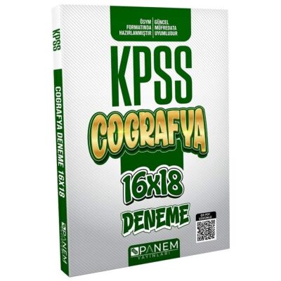 KPSS Coğrafya 16x18 Deneme PDF Çözümlü - 1