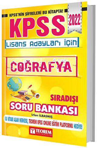 KPSS Lisans Sıra Dışı Coğrafya Soru Bankası - Teorem Yayıncılık