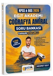 KPSS Coğrafya Amiral Soru Bankası Tamamı Çözümlü - Eğit Akademi