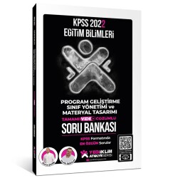 Yediiklim Yayınları 2022 KPSS Eğitim Bilimleri Program Geliştirme, Sınıf Yönetimi ve Materyal Tasarımı Atölye Soru Bankası Video Çözümlü - Yediiklim Yayınları