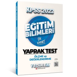 2022 KPSS Eğitim Bilimleri Ölçme ve Değerlendirme Çek Kopart Yaprak Test - Yediiklim Yayınları