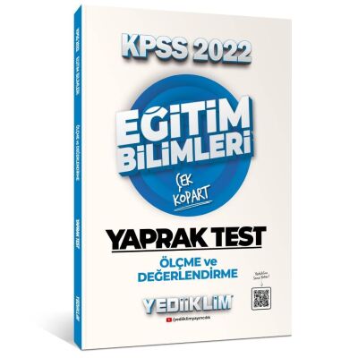 2022 KPSS Eğitim Bilimleri Ölçme ve Değerlendirme Çek Kopart Yaprak Test - 1